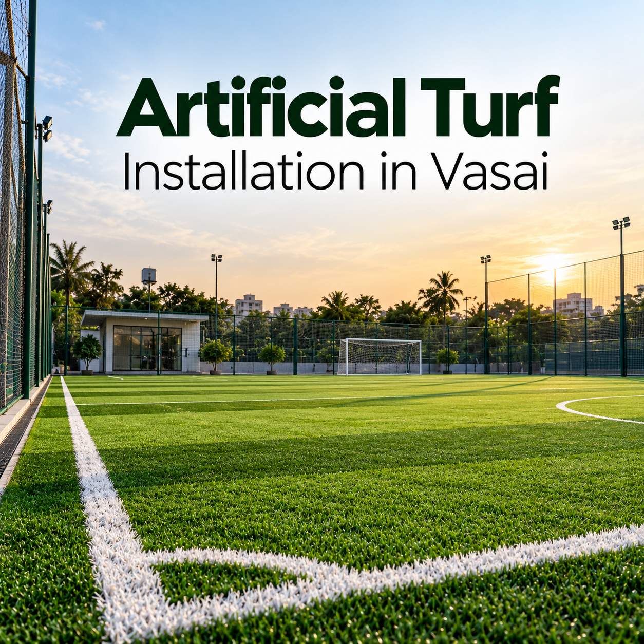 Artificial Turf Installation in Vasai | Fixzy Tech Sports & Infra