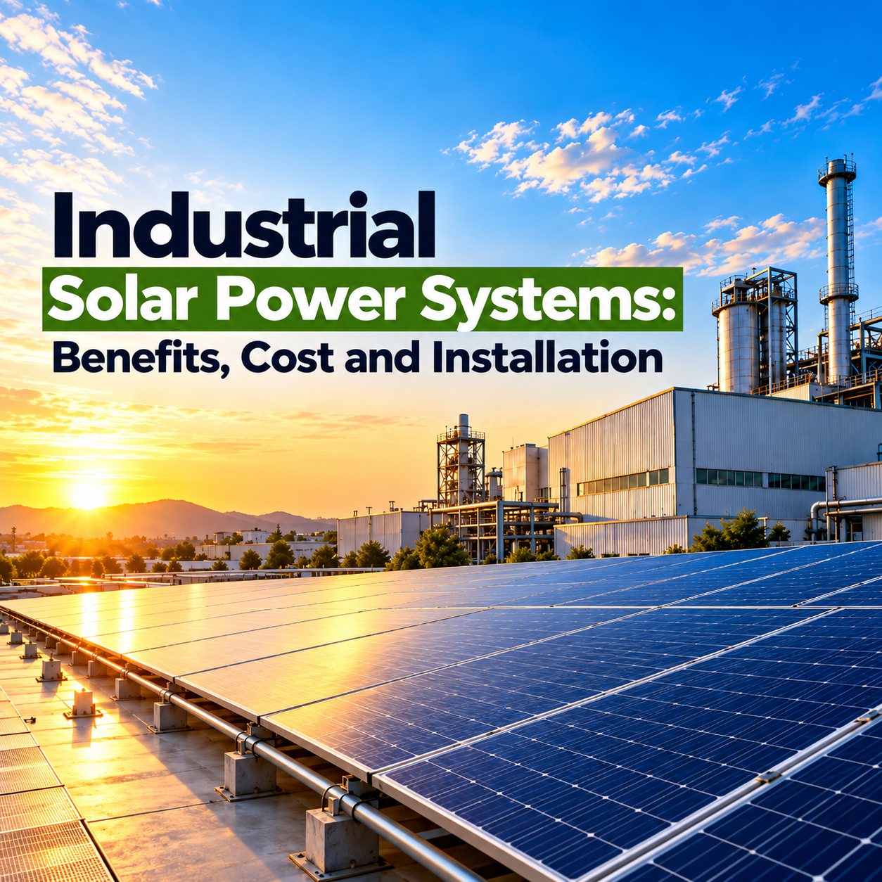 Industrial Solar Power Systems: Benefits, Cost and Installation